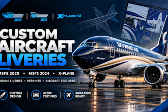 paint msfs 2020 and 2024 xplane eric livery and xplane reprint texture aircraft