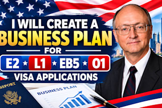create a business plan for e2, l1, eb5 and o1 visa applications