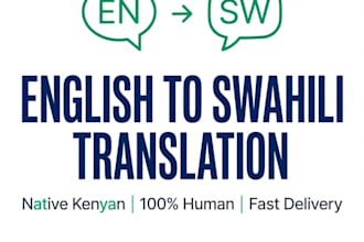 translate english to swahili accurately