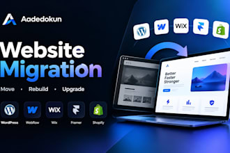 clone website migration, wix webflow to framer to shopify to wordpress to framer