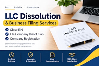 dissolve us llc file company dissolution company registration close ein