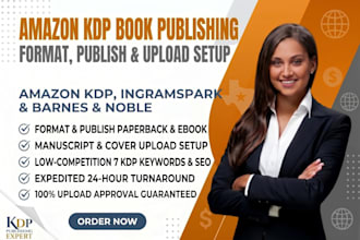 format publish and upload your book on amazon kdp for authors