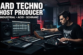 produce hard techno, schranz, industrial tracks as your ghost producer