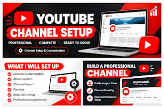 create and setup youtube channel