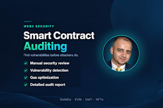 audit your smart contracts for security vulnerabilities