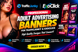 design professional trafficjunky and exoclick advertising banners