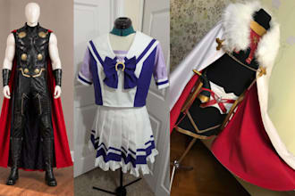 sew custom cosplay costumes anime costume creation convention character outfits