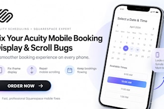 fix your squarespace mobile acuity booking scheduling with the scroll bugs