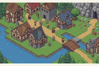 create 8 bit and 16 bit pixel art sprites for your game