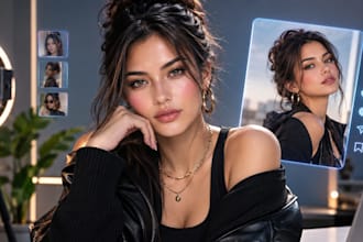 design ai virtual influencer, digital avatar, ai model, virtual brand ambassador