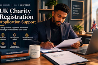 prepare your UK charity or cio registration application