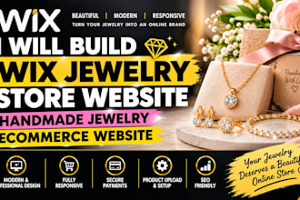 build wix jewelry store website handmade jewelry ecommerce website