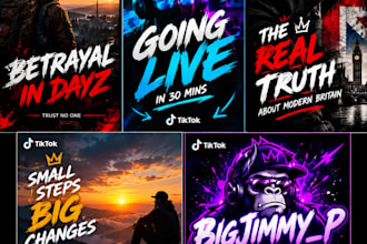 create tiktok cover photos