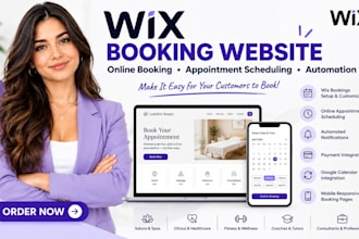setup wix booking website online booking automation wix appointment scheduling