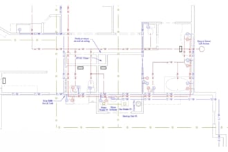 create gas piping layout design, isometric design, plumbing layouts
