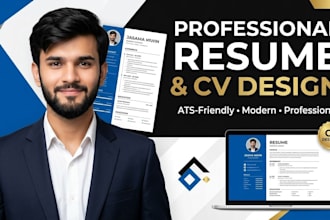 design a modern professional CV and resume