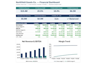 build a three statement financial model and cash flow forecast