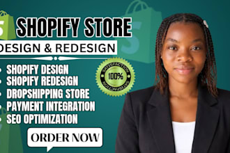 build shopify ecommerce website shopify store design redesign dropshipping store