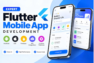 be your expert flutter developer for mobile app development