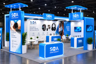 design trade booth, trade show booth, exhibition stand and booth graphics