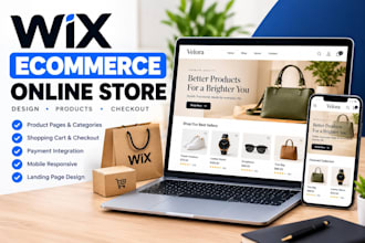 build wix website, wix redesign, wix ecommerce and wix online store
