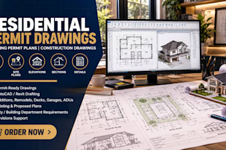 create residential permit drawings and building permit plans