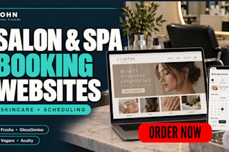 setup fresha glossgenius vagaro acuity spa skincare salon booking website crm