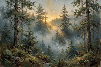 draw realistic digital oil painting from your photo