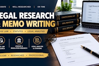 conduct legal research and draft a professional legal research memo