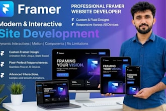 be your professional framer website developer