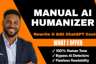 manually rewrite edit and humanize ai content or chatgpt text