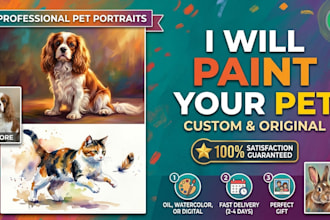 make a painting of your dog