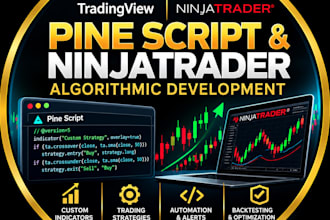 convert trading strategies into pine script and ninjascript
