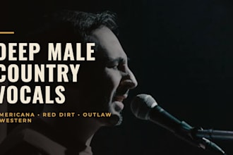 be your ghost singer for americana, red dirt, western and outlaw country