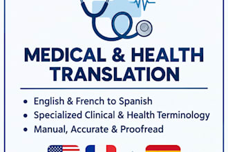 translate medical and health text to spanish