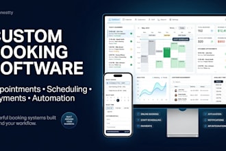 develop custom booking and appointment software as full stack web developer