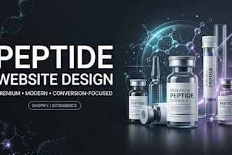 build a peptide website, research peptide store, sarms ecommerce website