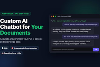 build a rag ai chatbot that answers from your pdfs and documents