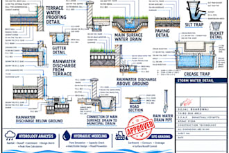 city permit stormwater drainage hydrology hydraulics flood control site grading