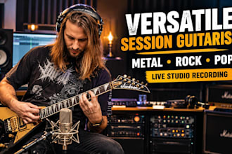 be your versatile session guitarist for metal, rock and pop