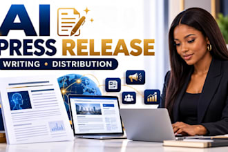press release writing and distribution for ai company UK US PR distribution