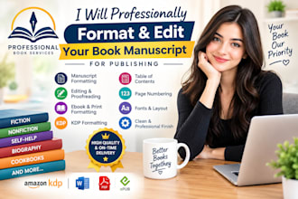format your ebook for epub and kindle