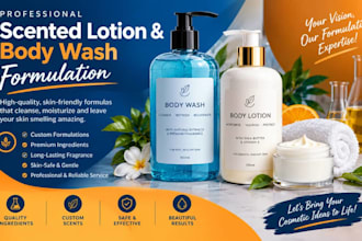 develop custom scented lotion, cream and body wash formula
