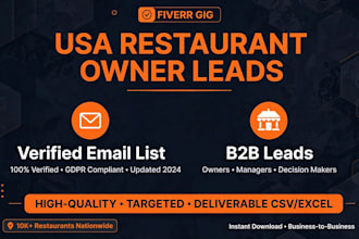 do give usa restaurant owner email list