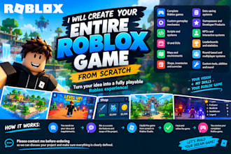 create a full roblox game from scratch