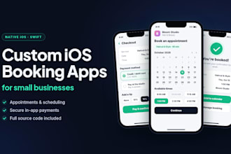 develop a custom ios app for iphone and ipad in swift and uikit