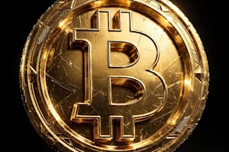create 3d animated crypto forex and stock market logo intro