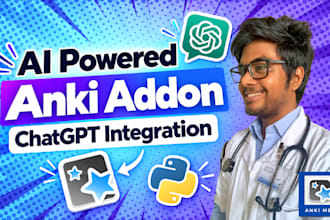 develop a custom ai powered anki addon with chatgpt integration