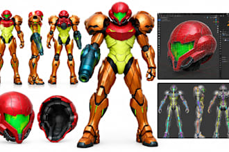 create custom 3d printable cosplay armor, props and wearable armor