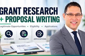 research grants and write a tailored grant proposal or application